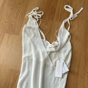 Lspace Kihei mesh dress white crochet size large